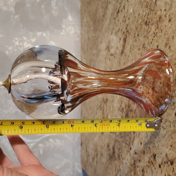 2/20$/ Hand blown glass oil lamp - Picture 7 of 13